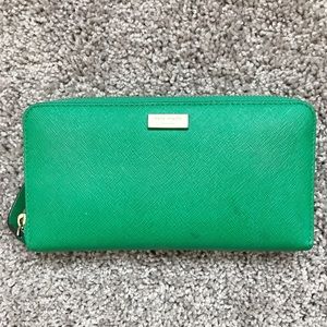 Green Kate Spade wallet